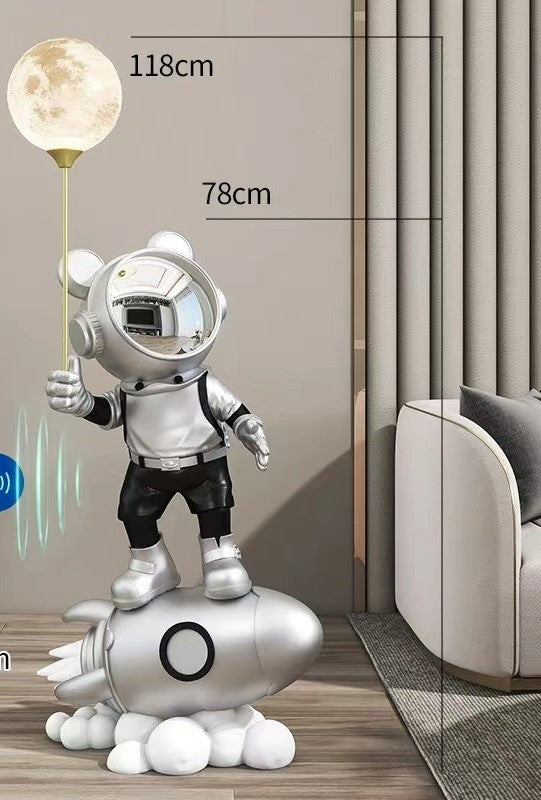 LED MODERN ASTRO STANDING LAMP LIVING ROOM LIGHT WITH BLUETOOTH AUDIO