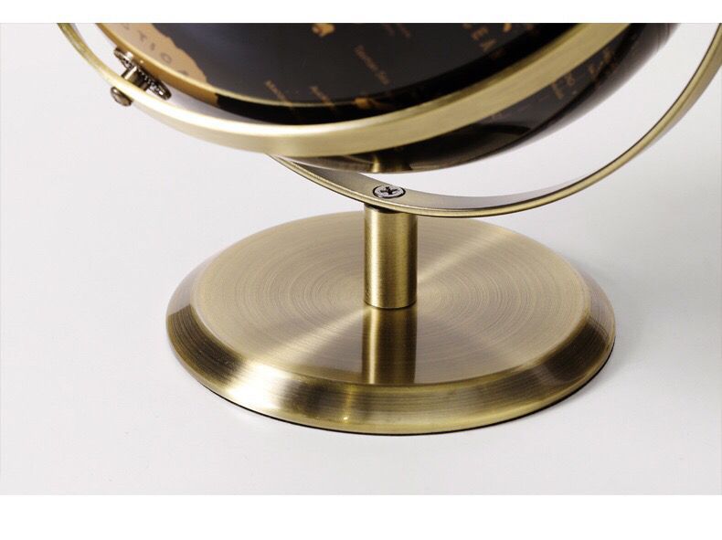 Revolving World Map Decor