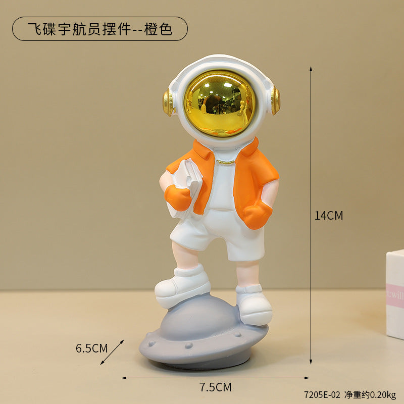 Astro Standing on Spaceship Figurine