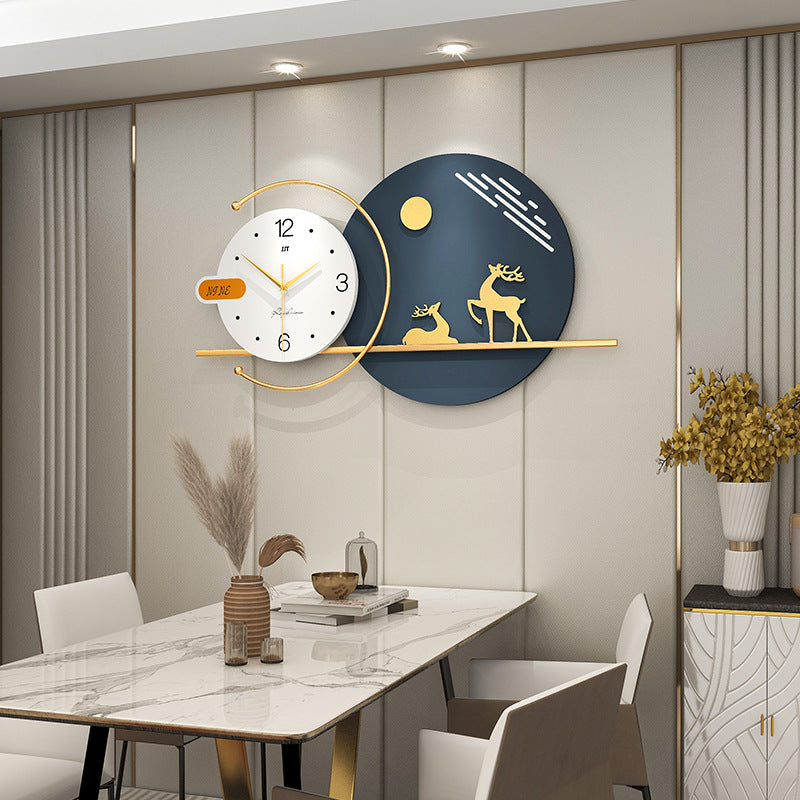 Fancy Metal Wall Clock For Home Decor