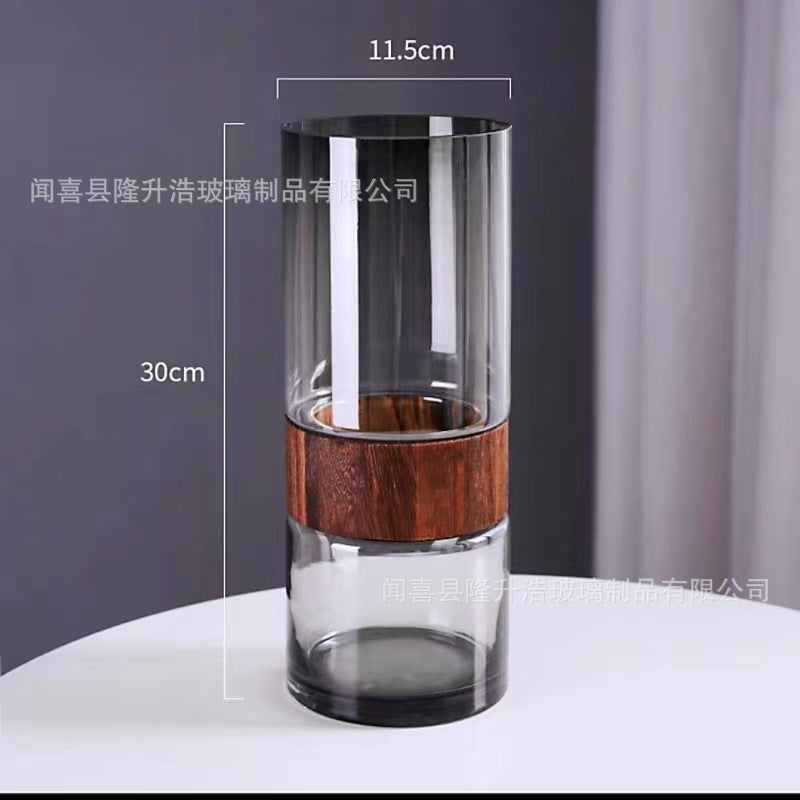 Glass Flower Vases For Home Decor - Set of 2