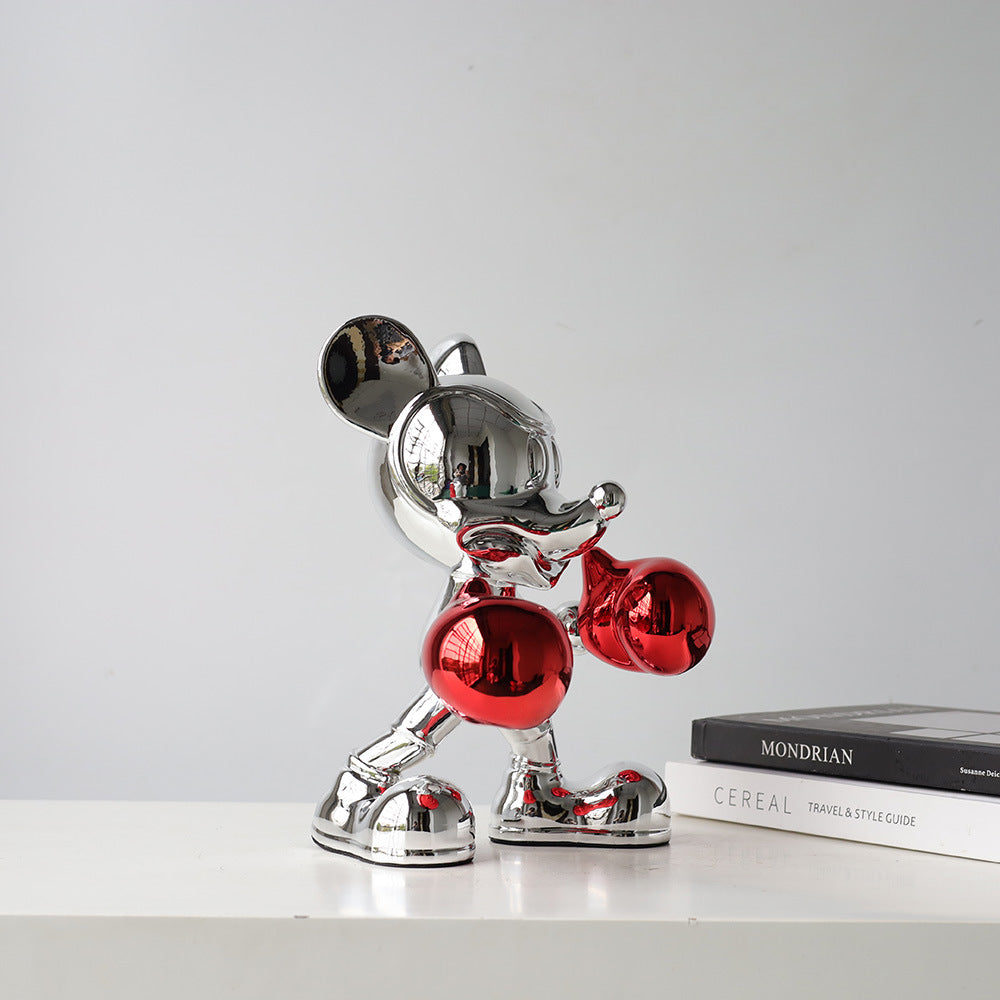 Glimpses of Innocence : Metal Mickey Mouse Table Showpiece - Silver