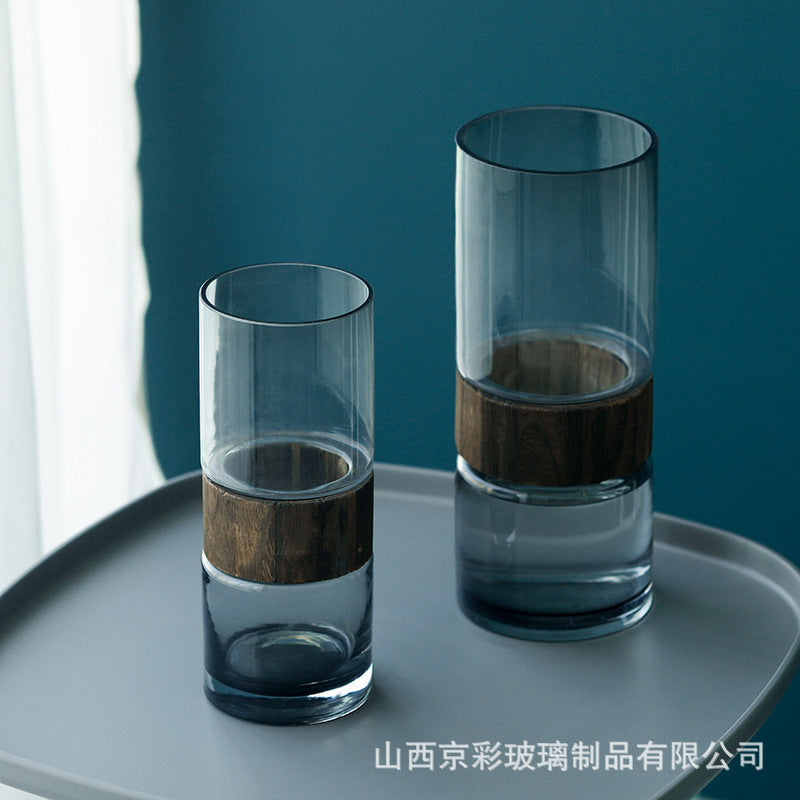 Glass Flower Vases For Home Decor - Set of 2