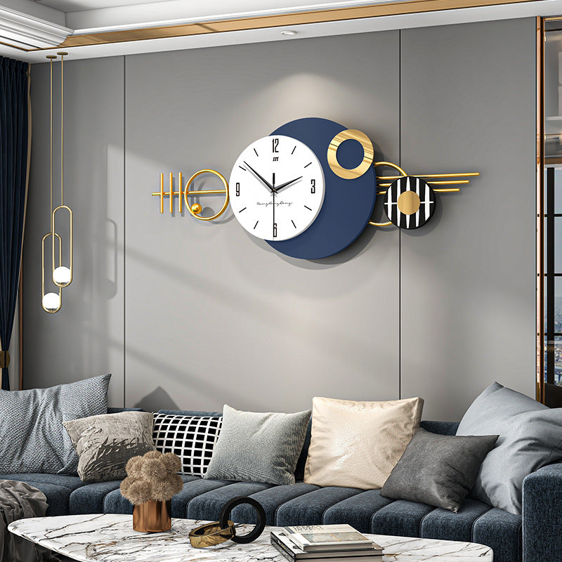 Metal Wall Clock - Vintage Golden Metal, , Ideal for Home Decor