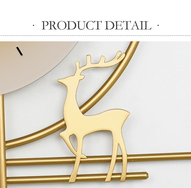 Fancy Metal Wall Clock For Home Decor