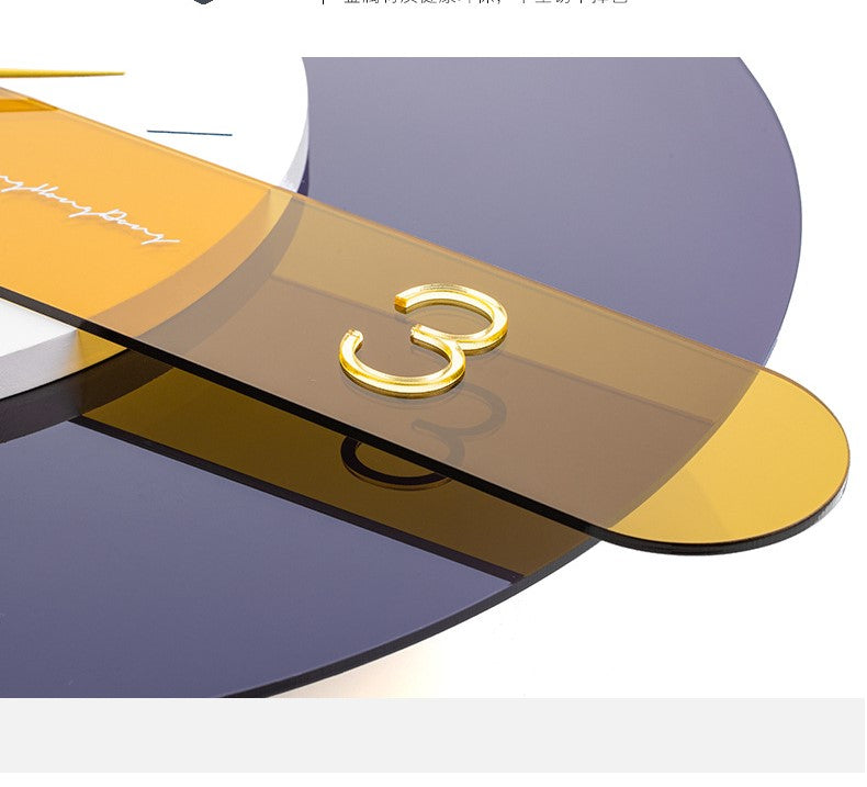 Premium Gold Metal Wall Clock For Living Room