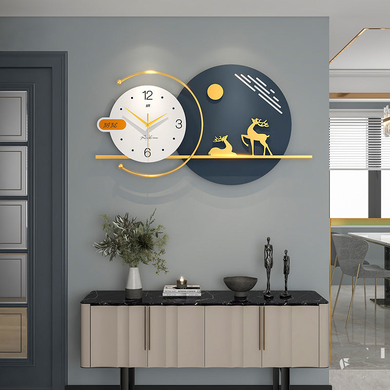 Fancy Metal Wall Clock For Home Decor