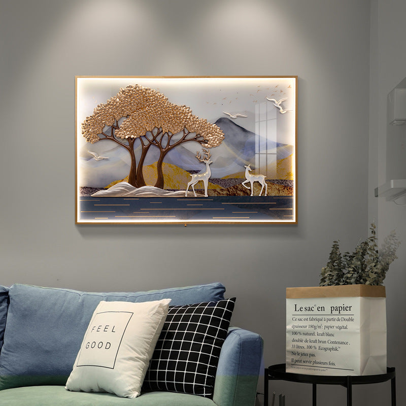 The Untraversed Path - Premium Wall Art With Led Lights