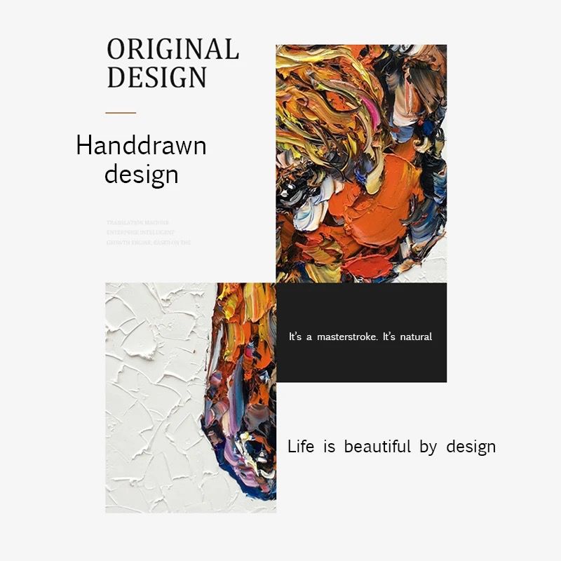 Magical Mirage Abstraction 100% Handpainted Wall Painting