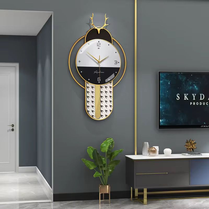 Fancy Metal Wall Clock For Home Decor