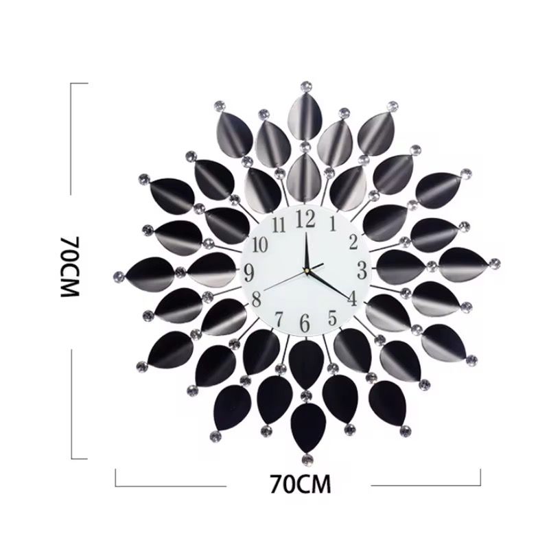 Fancy Metal Wall Clock For Home Decor