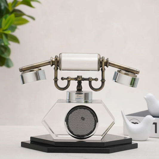 Redial - Crystal & Metal Vintage Style Phone Showpiece