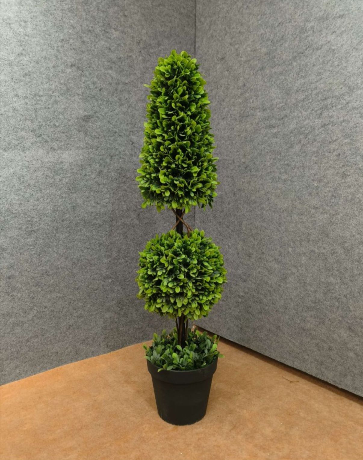 Artificial Topiary Spiral Potted Tree Faux Plant 41 Inches