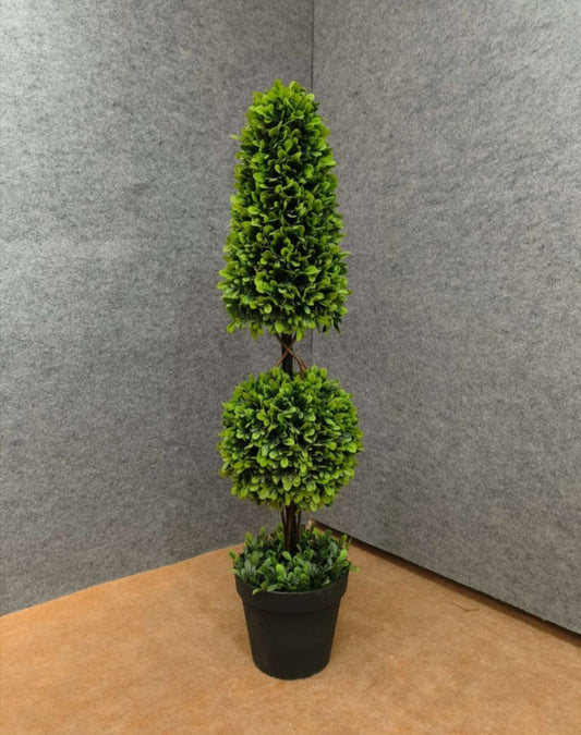 Artificial Topiary Spiral Potted Tree Faux Plant 41 Inches