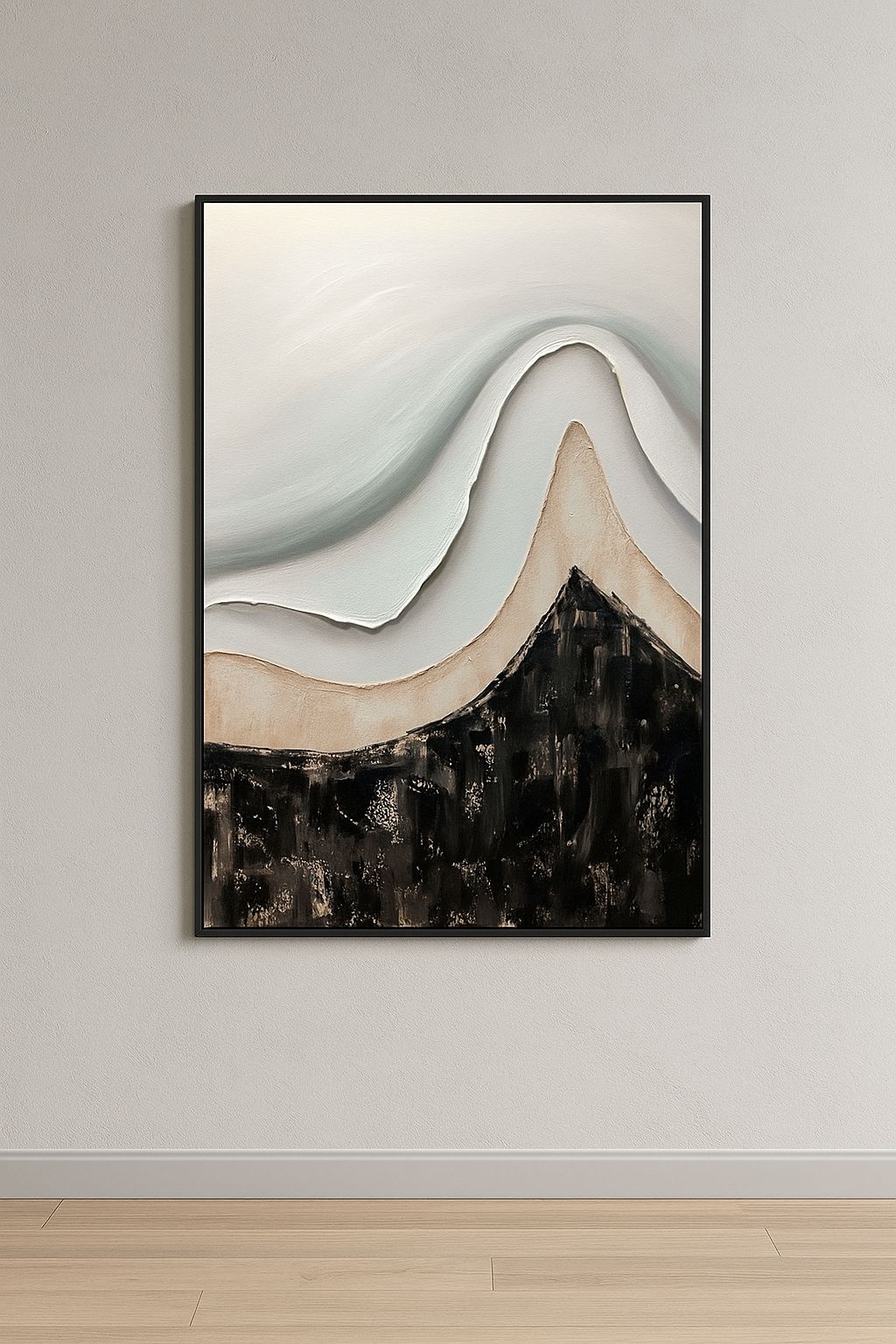 Blissful Brushstrokes Abstraction 100% Handpainted Wall Painting