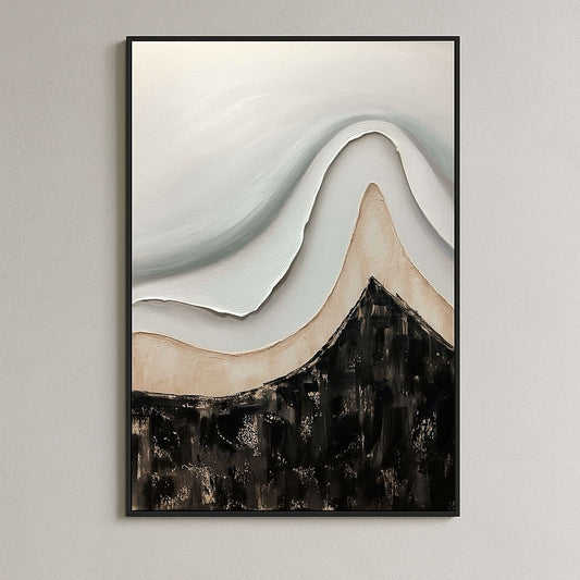 Blissful Brushstrokes Abstraction 100% Handpainted Wall Painting