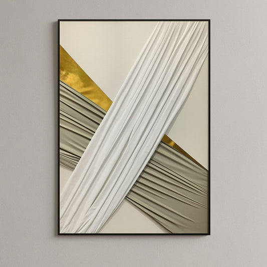 Golden Reflections 100% Handpainted Wall Painting