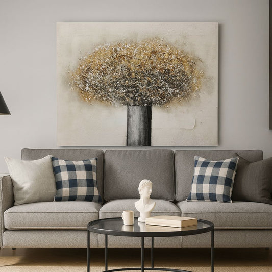 Abstract Floral 100% Handmade Wall Painting