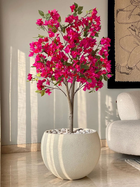 Artificial Magenta Pink Bougainvillea Plant - 4 Feet
