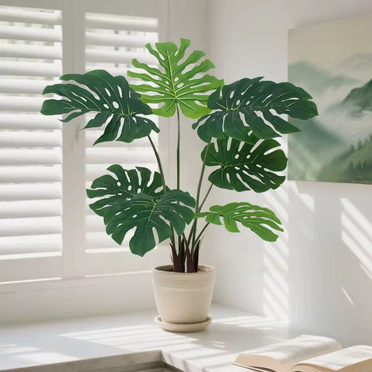 Artificial Lush Monstera Plant - 4 Feet
