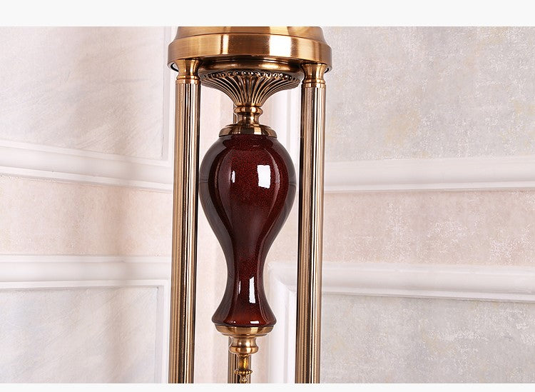 Premium Metal Tripod Gear Standing Wall Clock With Gold Framing For Home Decor