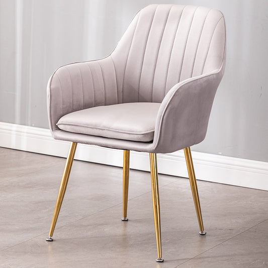 Grey Velvet Tufted Luxury Lounge Chair