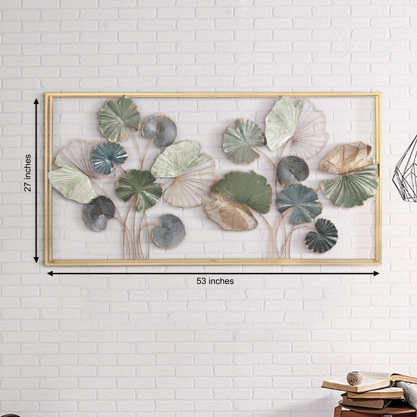 Double Frame Metal Wall Art For Home Decor