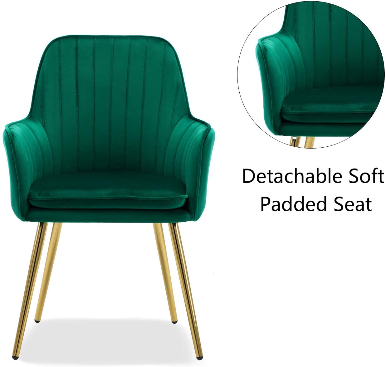 Green Velvet Tufted Luxury Lounge Chair