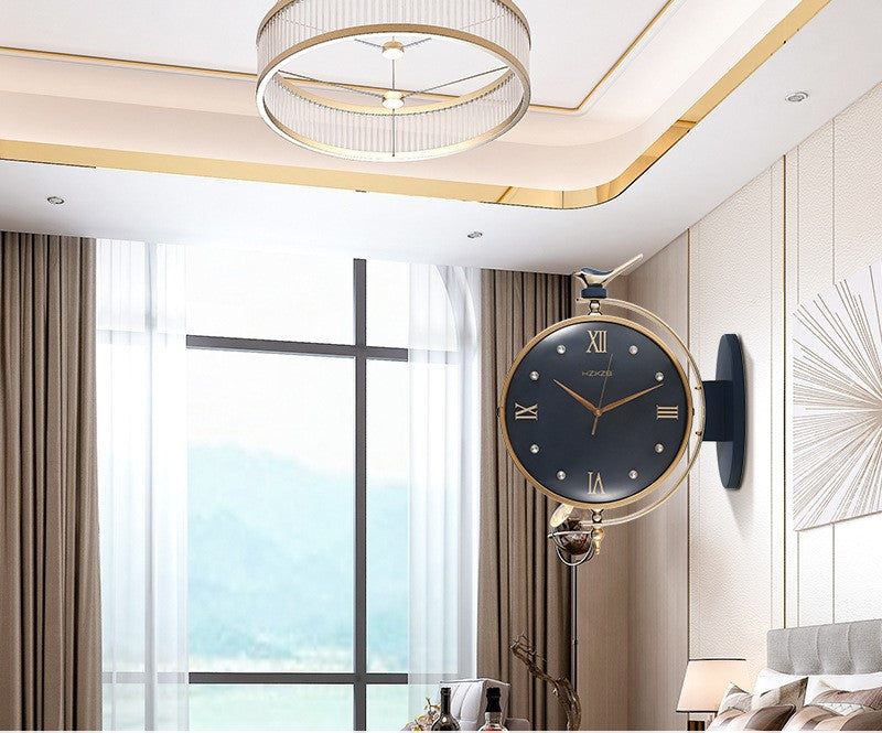 Dual Dial Hanging Clocks