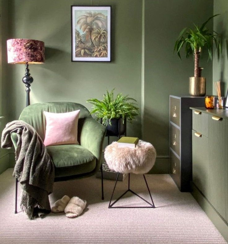 Wooden Stool and Ottomans