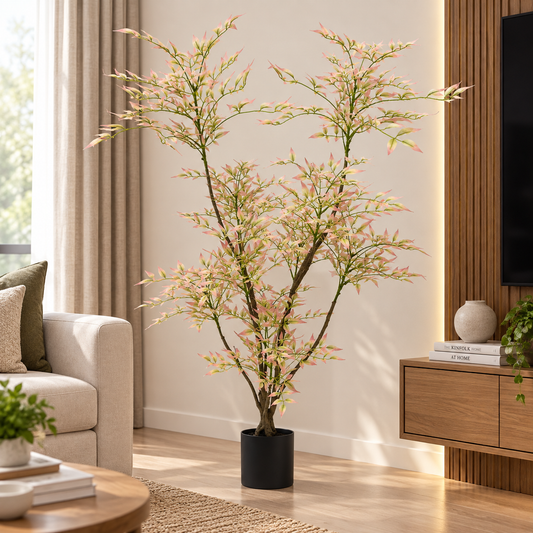Heavenly Bamboo - Pink Artificial Plant [ 60 inch ]