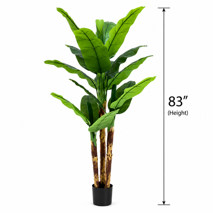 Banana Leaves Artificial Plant [ 83 Inches ]