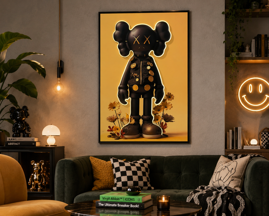 Quirky Wall Art With LED Lights