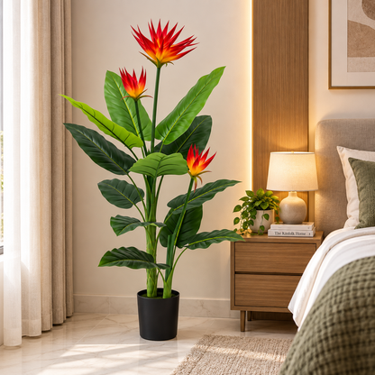 Bird of Paradise Artificial Plant [ 48 Inch ]