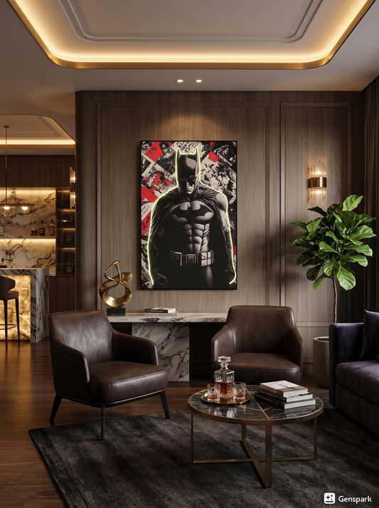 Batman Wall Art With LED Lights