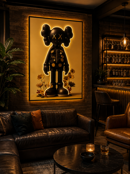 Quirky Wall Art With LED Lights