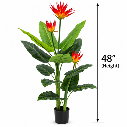 Bird of Paradise Artificial Plant [ 48 Inch ]