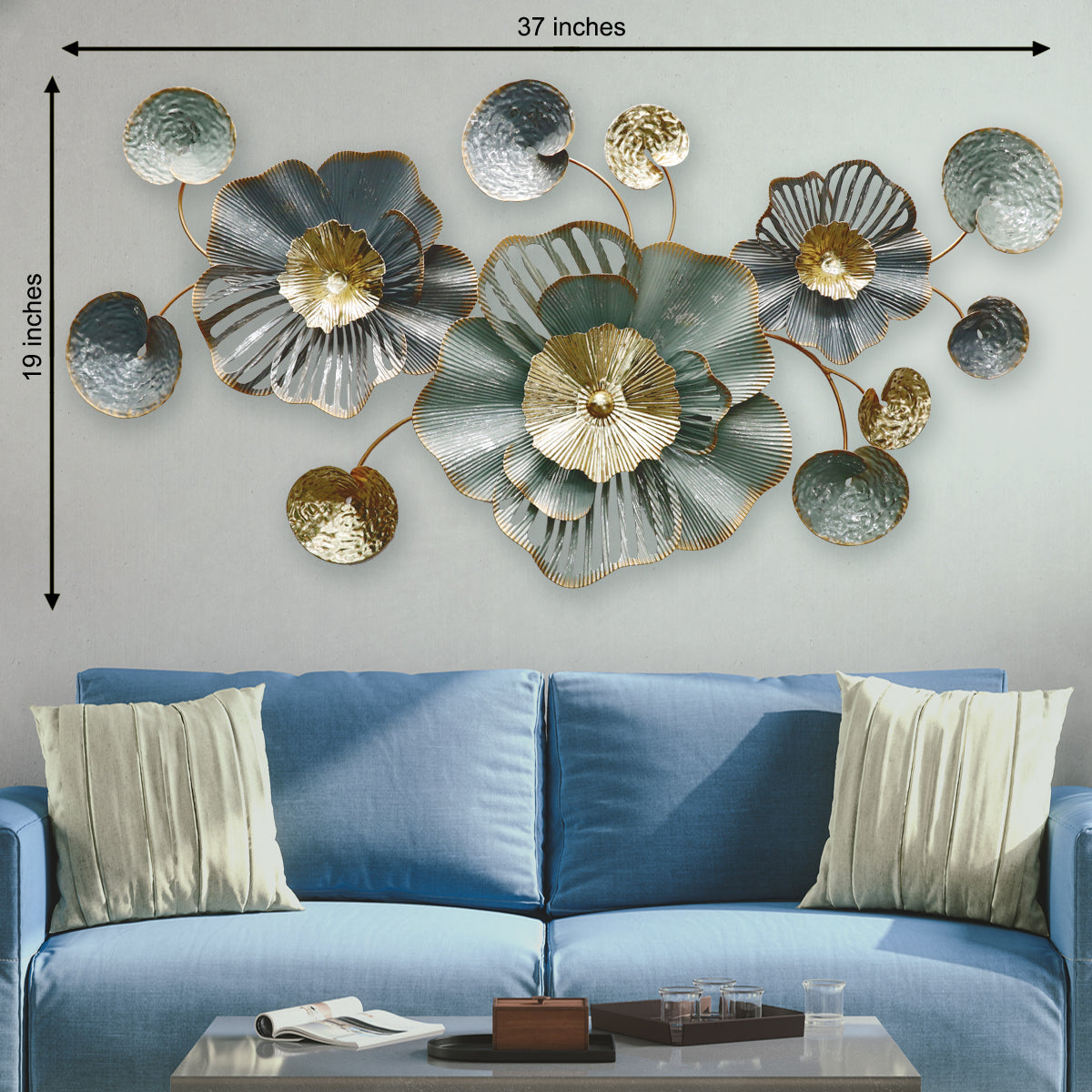 Floral Metal Wall Art For Wall Decor
