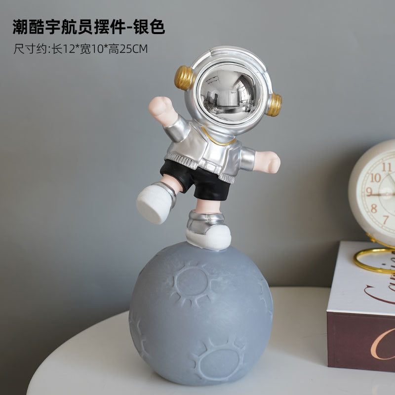Astro Dancing on Moon Figurine