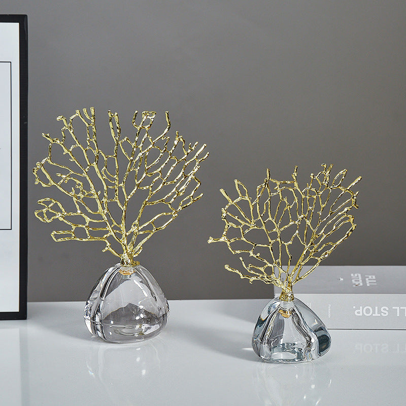 Metal Stems With Crystal Base Showpiece For Home Decor [ Big ]