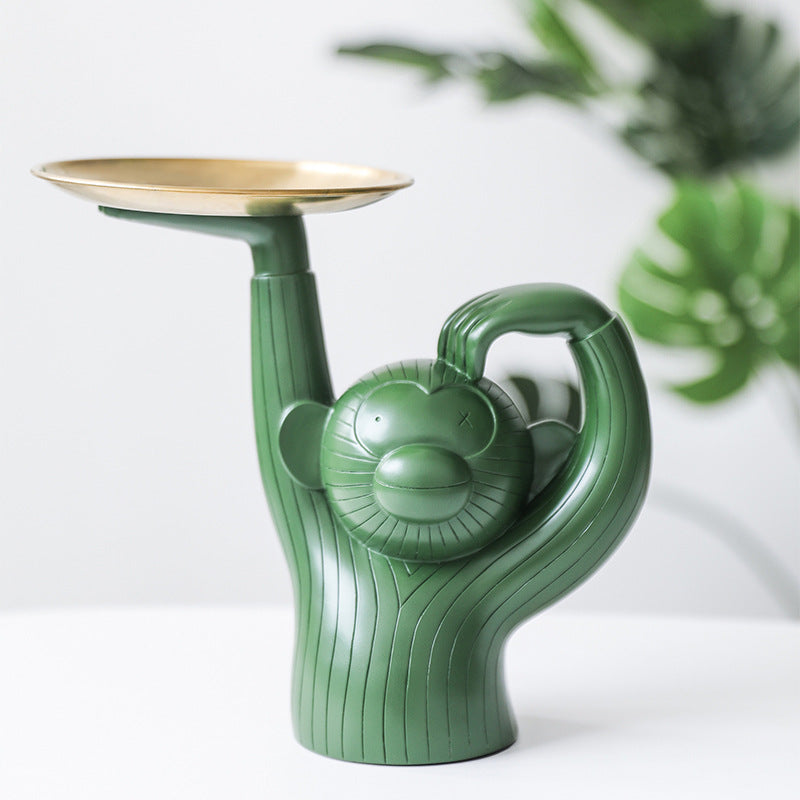 Joyful Monkey With Tray