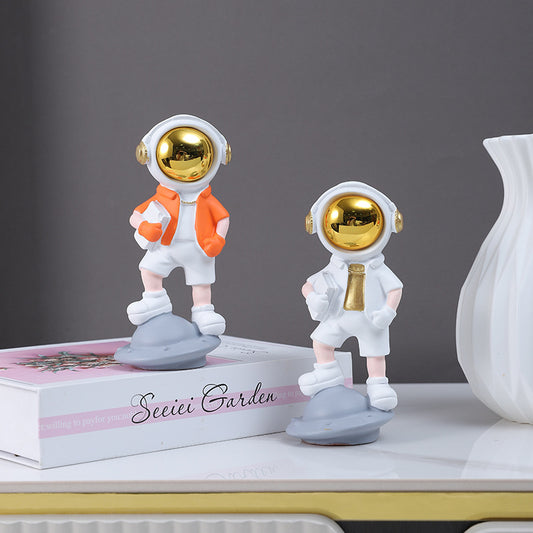Astro Standing on Spaceship Figurine