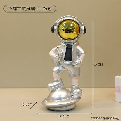 Astro Standing on Spaceship Figurine