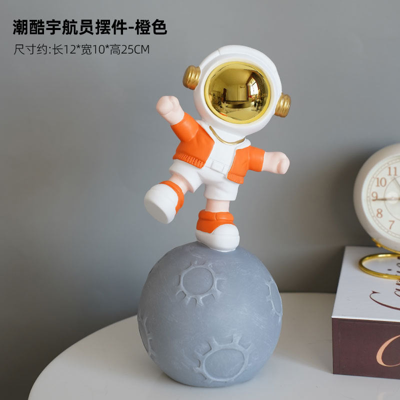 Astro Dancing on Moon Figurine