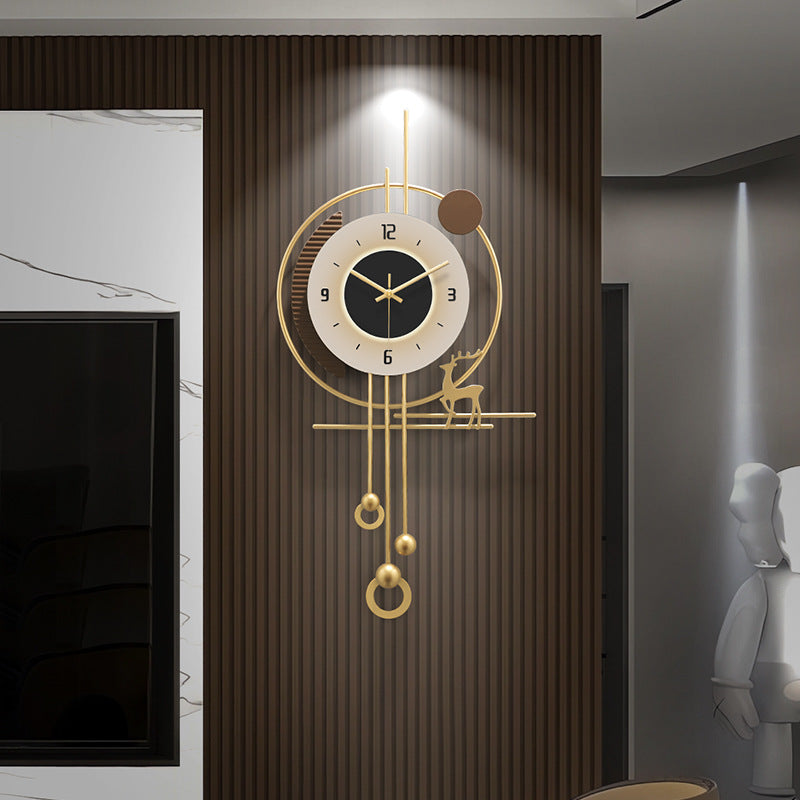 Fancy Metal Wall Clock For Home Decor