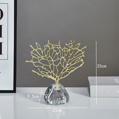 Metal Stems With Crystal Base Showpiece For Home Decor [ Big ]