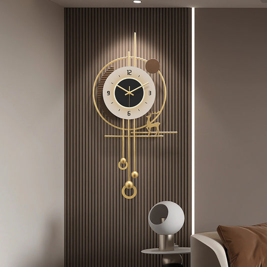 Fancy Metal Wall Clock For Home Decor