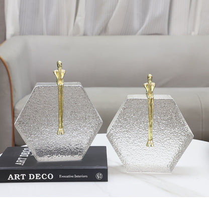 Artisan - Brass & Crystal Human Figurine