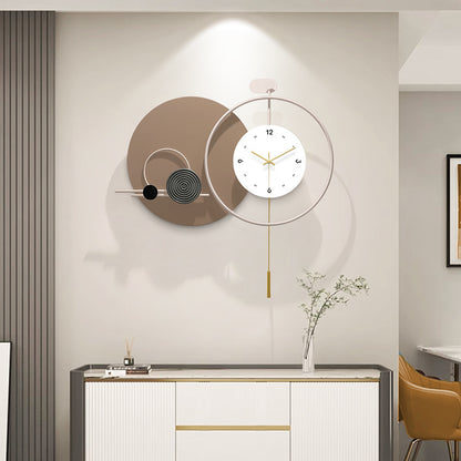 Fancy Metal Wall Clock For Home Decor