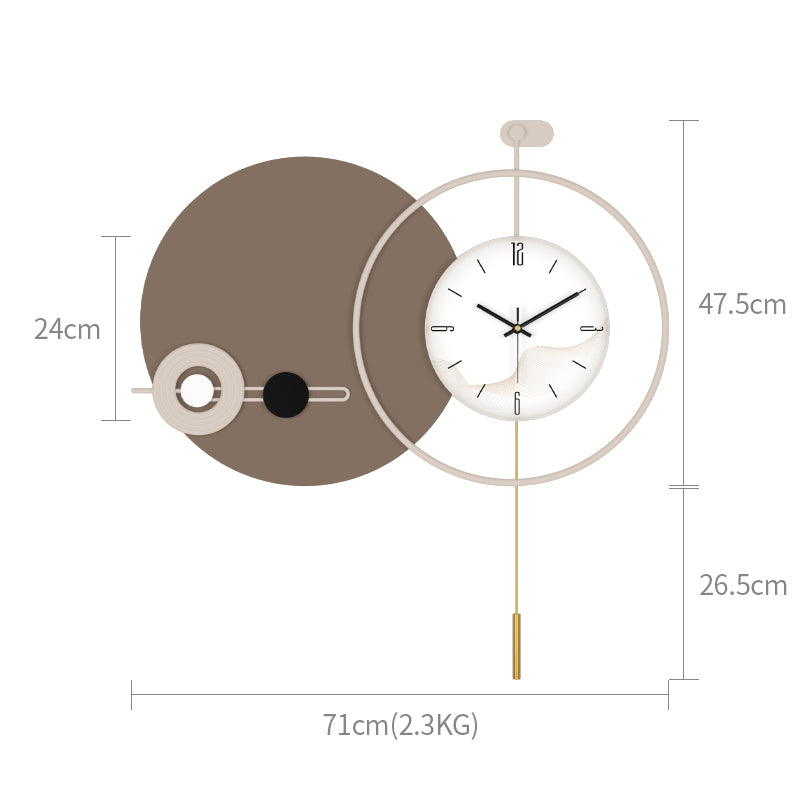 Fancy Metal Wall Clock For Home Decor